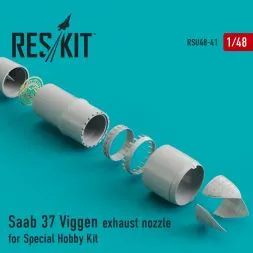 Saab 37 Viggen exhaust nozzle for Special Hobby 1:48