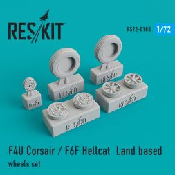 F4U Corsair / F6F Hellcat wheels 1:72