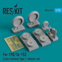 Fw 190/Ta-152 (Late version) Type 1 wheels 1:72