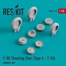 F-80 Shooting Star (Type 4 - Т-33) wheels 1:48