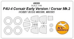F4U-4 Corsair Early / Corsar Mk.2 mask for Hobby Boss 1:48