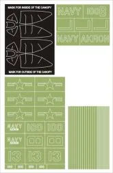 F8F-1 Bearcat maxi mask for Trumpeter 1:32