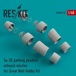 Su-35 exhaust nozzles (parking) for G.W.H 1:48