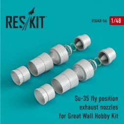Su-35 exhaust nozzles (fly) for G.W.H 1:48