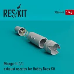 Mirage III C/J exhaust nozzles for Hobby Boss 1:48