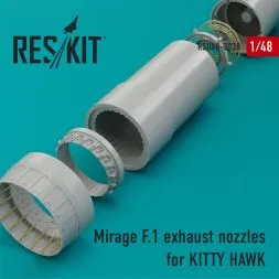 Mirage F.1 exhaust nozzles for KITTY HAWK 1:48