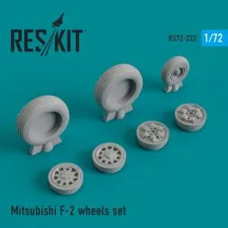 Mitsubishi F-2 wheels set 1:72