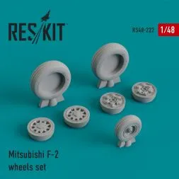 Mitsubishi F-2 wheels set 1:48