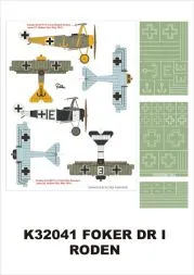 Fokker DR.I super mask for Roden P.1 1:32