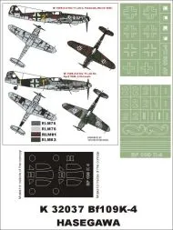 Bf 109K-4 super mask for Hasegawa 1:32