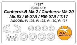 Canberra mask for Amodel 1:144