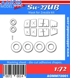 Su-27UB mask for Zvezda 1:72