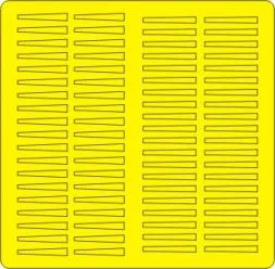 Su-27 family EXHAUST NOZZLES masks for Zvezda 1:72