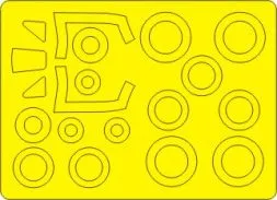 DH Vampire FB.5 BASIC mask for Dragon 1:72