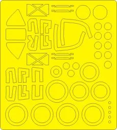 P-38 F/G Lightning BASIC mask for Tamiya 1:48