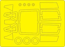 MiG-21UM BASIC mask for Trumpeter 1:48