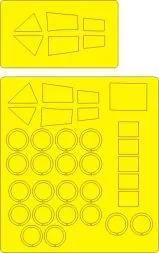 SR-71 Blackbird EXPER mask for Trestors 1:48