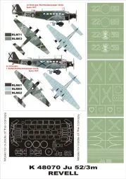 Ju 52/3M G4E super mask for Revell 1:48