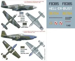 P-51 Mustang III (RAF,USAAF) super mask for Tamiya 1:48