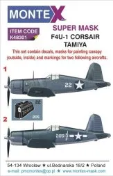 F4U-1 super mask for Tamiya 1:48