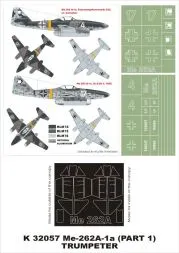 Me 262A-1a super mask für Trumpeter 1:32