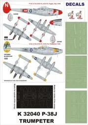 P-38J super mask for Trumpeter 1:32