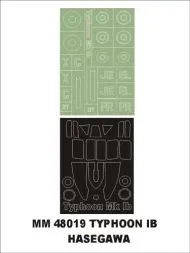 Hawker Typhoon IB maxi mask for Hasegawa 1:48