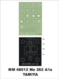 Me 262A-1a maxi mask for Tamiya 1:48