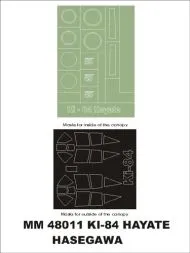 Ki-84 Hayate maxi mask for Hasegawa 1:48
