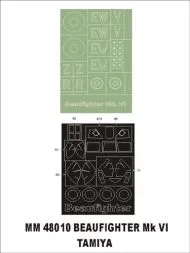 Beaufighter Mk VI maxi mask for Tamiya 1:48