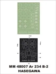Arado Ar 234B-2 maxi mask for Hasegawa 1:48