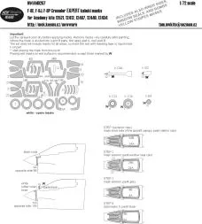 F-8E,J,P Crusader Expert mask for Academy 1:72
