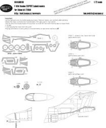 F-101A Voodoo EXPERT mask for Valom 1:72