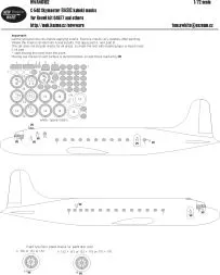 C-54D Skymaster BASIC mask for Revell 1:72