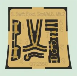 Supermarine Swift Ejection Seat (M.B. Mk.2) 1:72