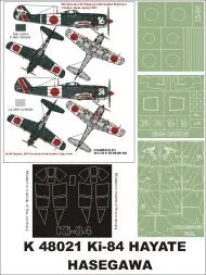 Ki-84 Hayate super mask for Hasegawa 1:48