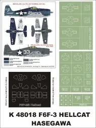 F6F-3 super mask for Hasegawa 1:48