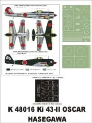 Ki-43 II Oscar super mask for Hasegawa 1:48