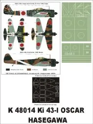 Ki-43 I Oscar super mask for Hasegawa 1:48