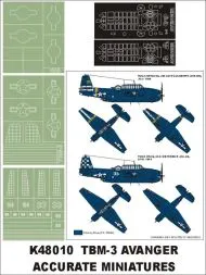 TBM-3 Avenger super mask for A.M./ Academy 1:48