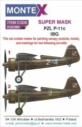 PZL P.11c super mask for IBG 1:32