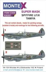 Spitfire LF.IX super mask for Tamiya 1:32