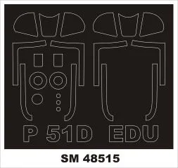 P-51D mask for Eduard 1:48