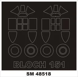 Bloch 151 mask for Dowa Wings 1:48