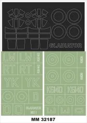 Gladiator Mk.I /II maxi mask for ICM 1:32
