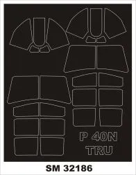 P-40N mask for Trumpeter 1:32