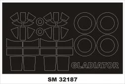 Gladiator Mk.I/II mask for ICM 1:32
