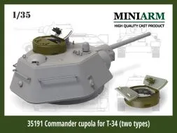 T-34 Commander cupola (two types: cast/ welded) 1:35