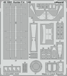 Hunter F.4 P.E. set for Airfix 1:48