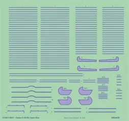 Fokker D. VII rib tapes blue 1:72